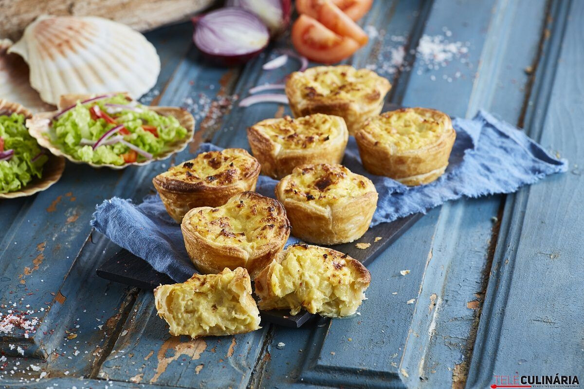 Pastéis de nata de bacalhau