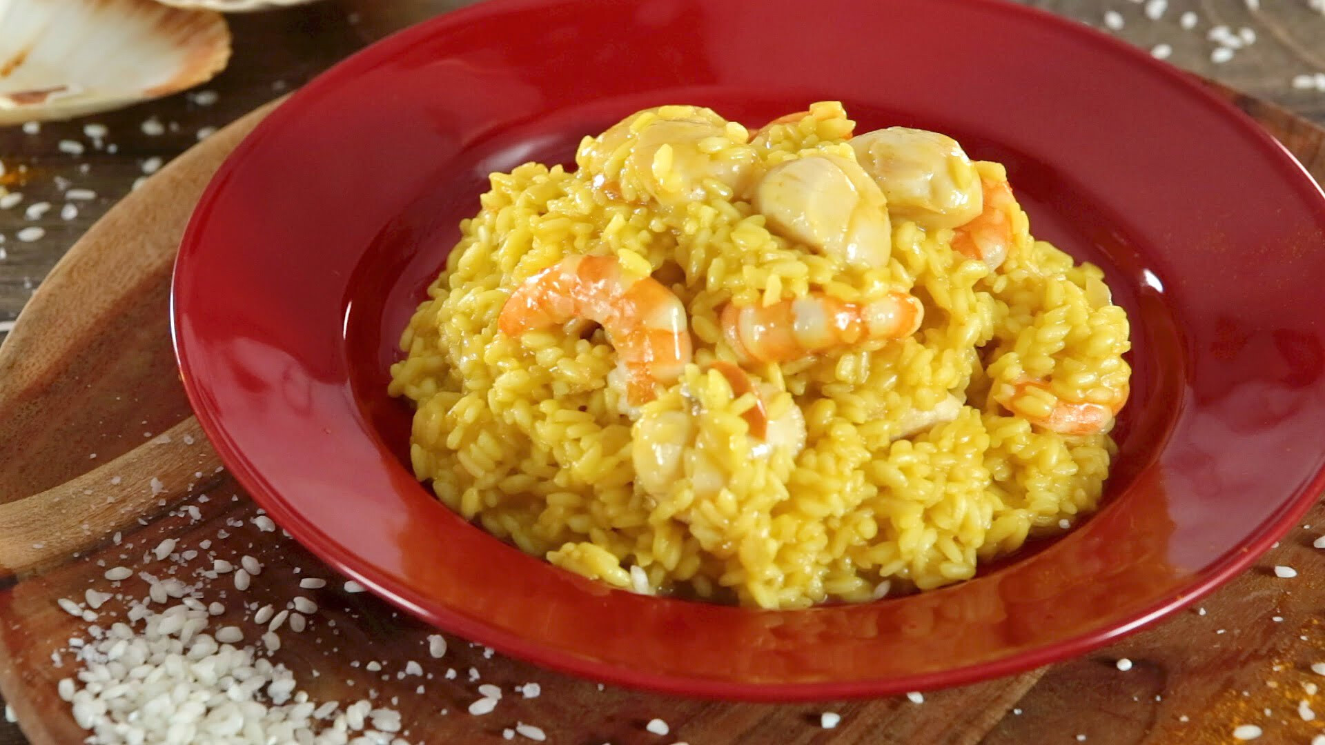Scallops and shrimp Risotto