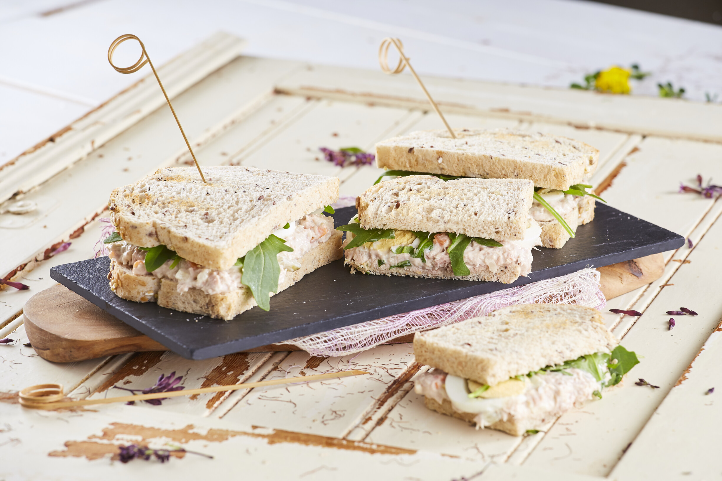 Sanduíche fresca de atum