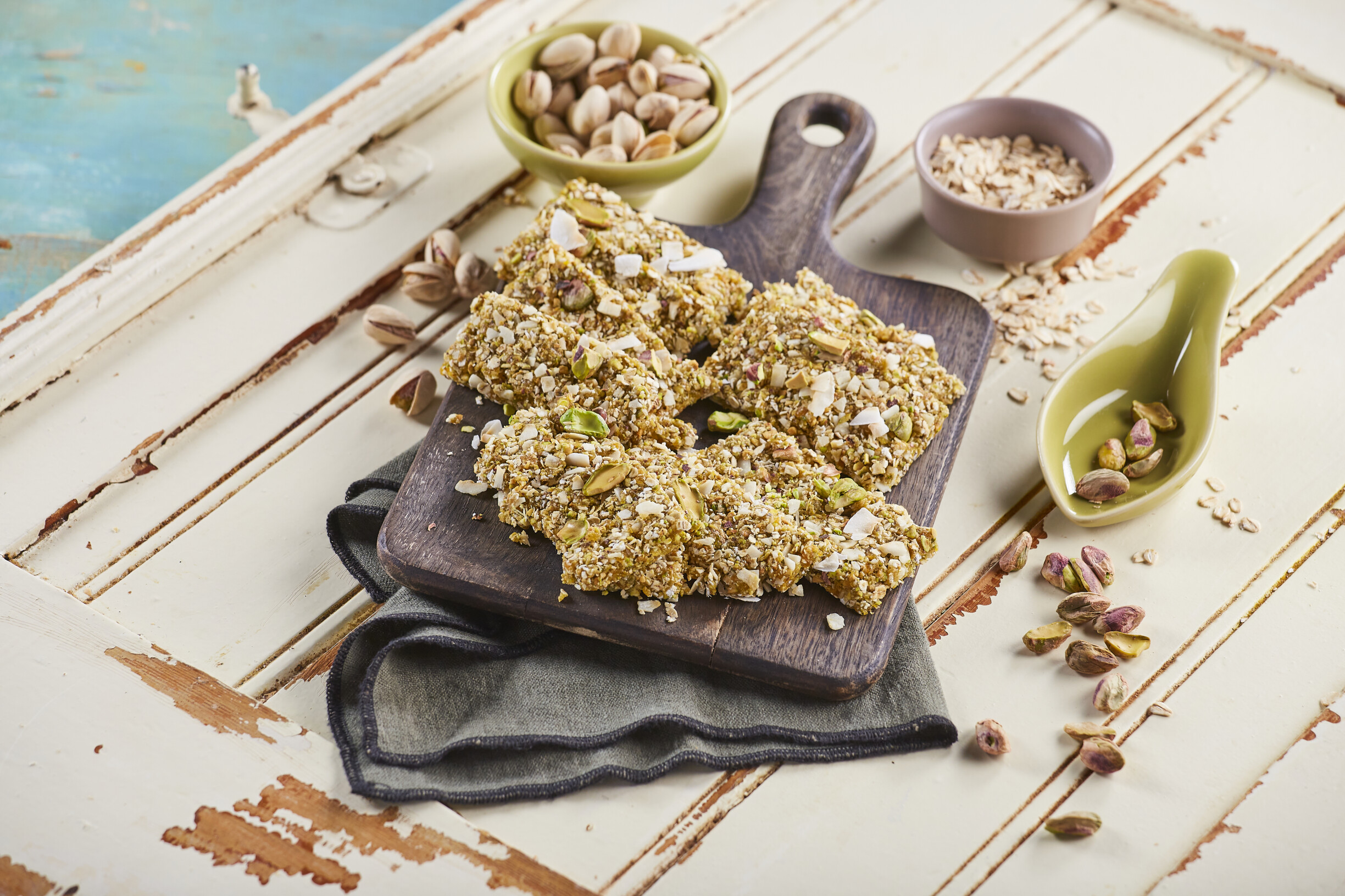 Barritas de pistácio