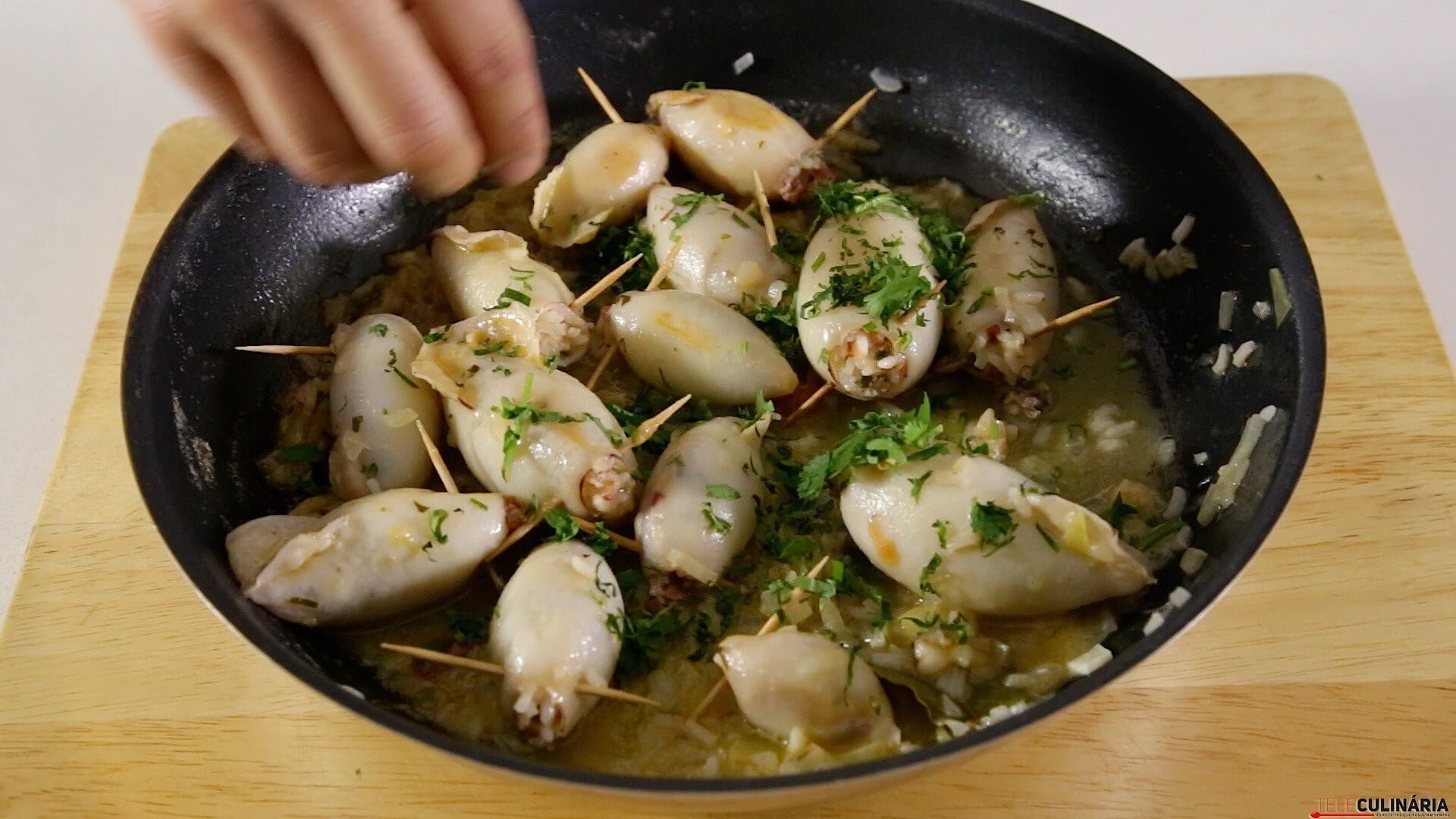 Lulas recheadas à Monchique