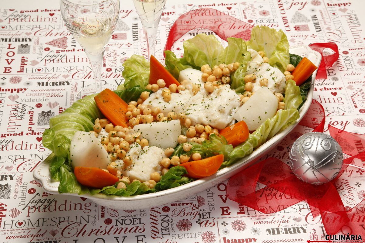 Bacalhau com legumes