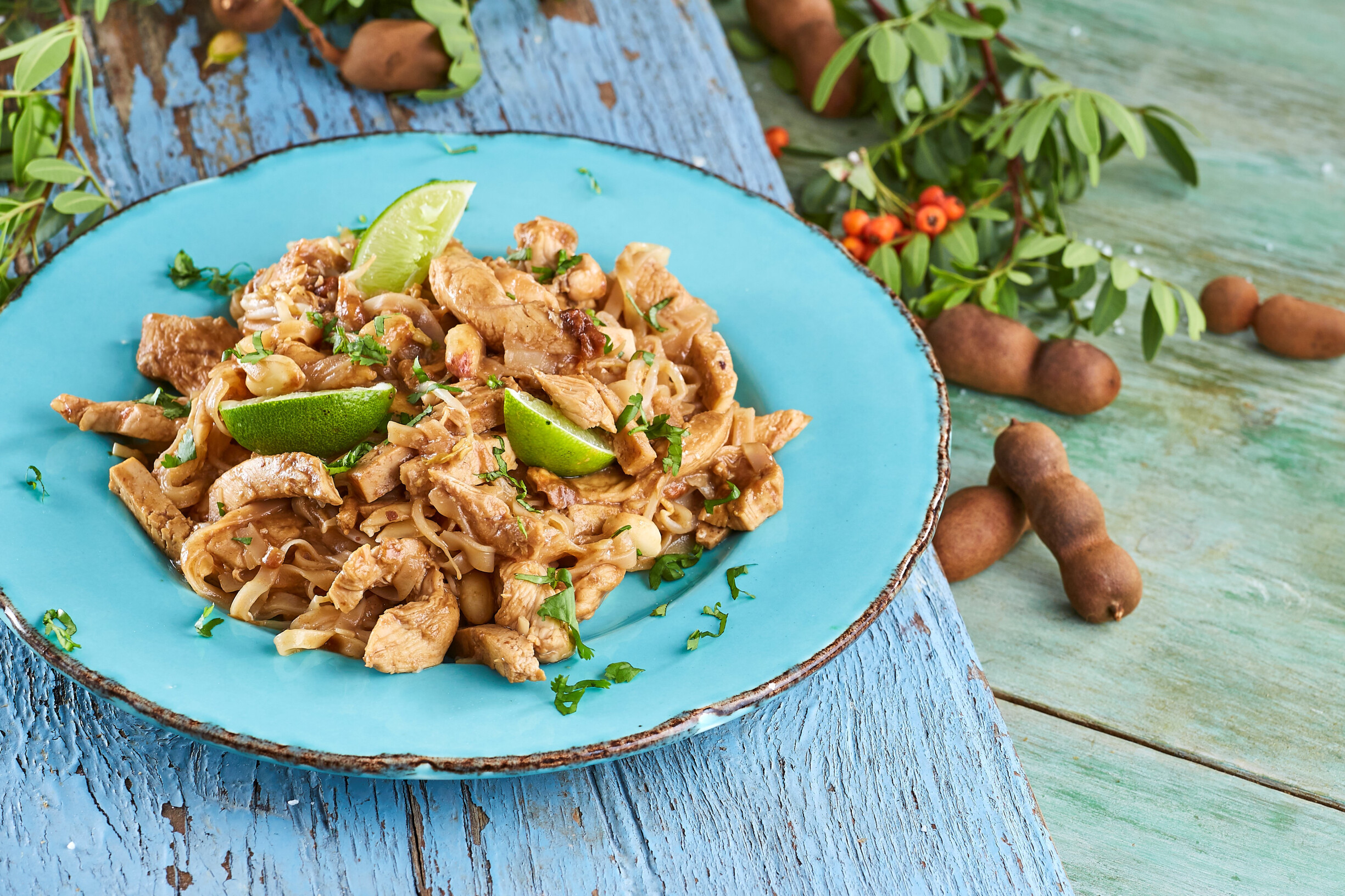 Pad thai de frango