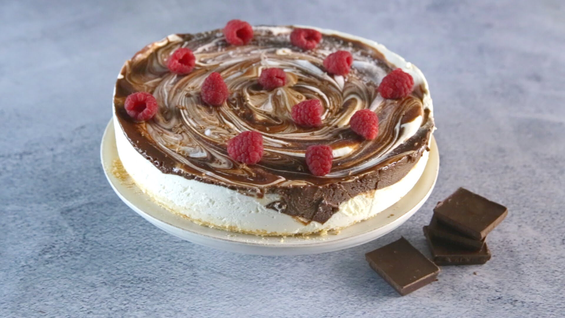 Semifrio Marmoreado de chocolate e natas