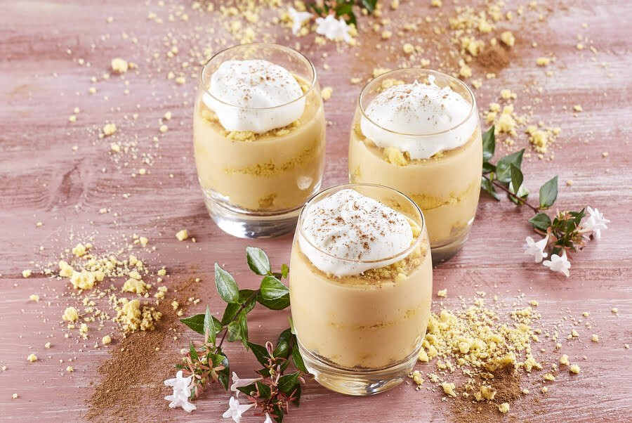 Pudim de eggnog