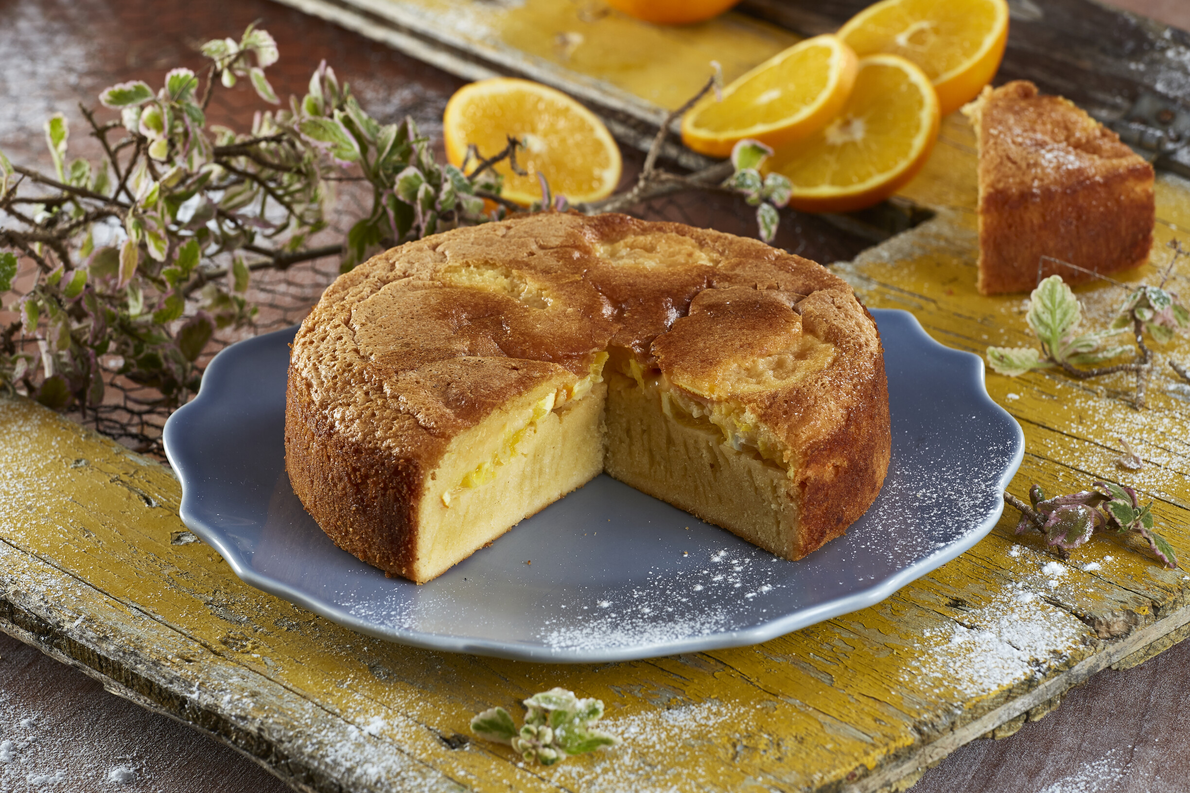 Bolo de laranja com farinha maisena