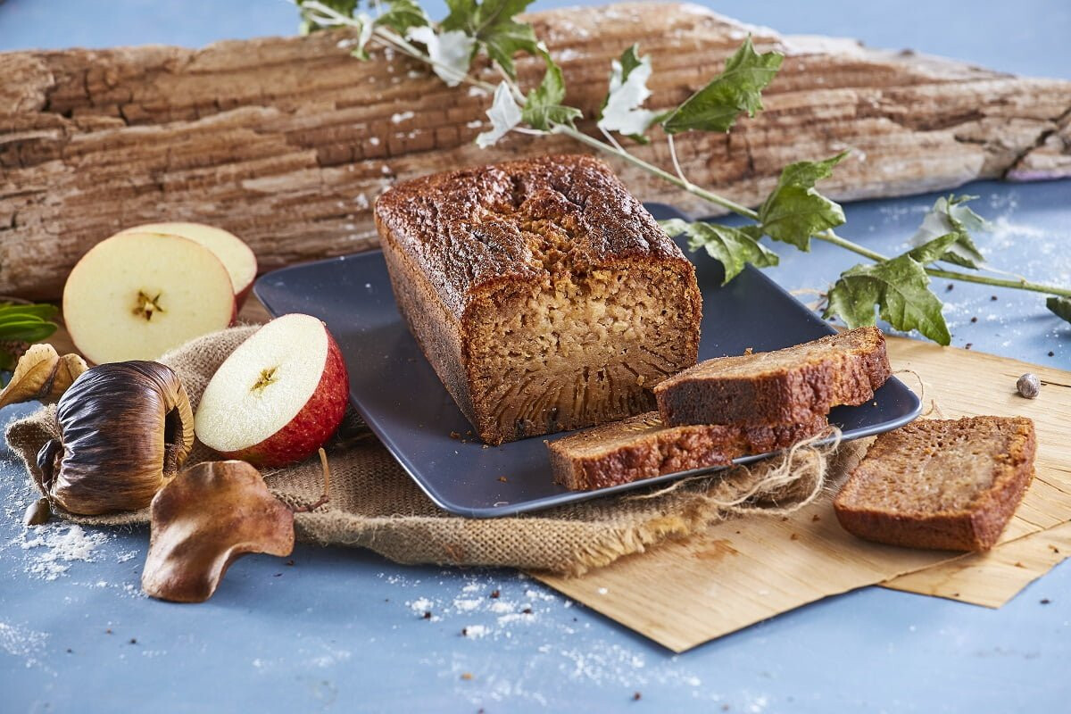 Bolo de sidra e maçã