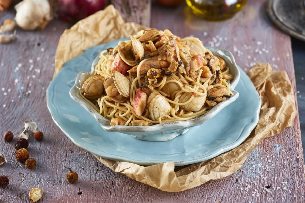 Esparguete de marisco