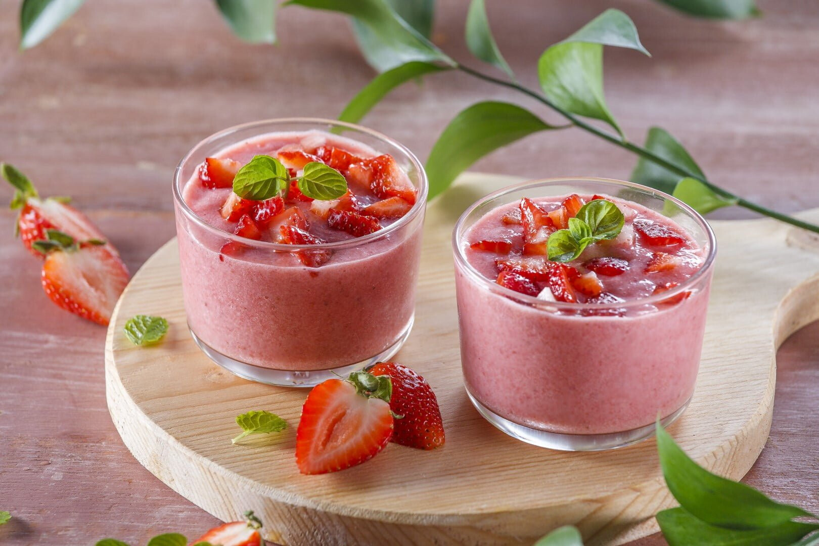 Mousse de morangos (receita especial para grávidas)